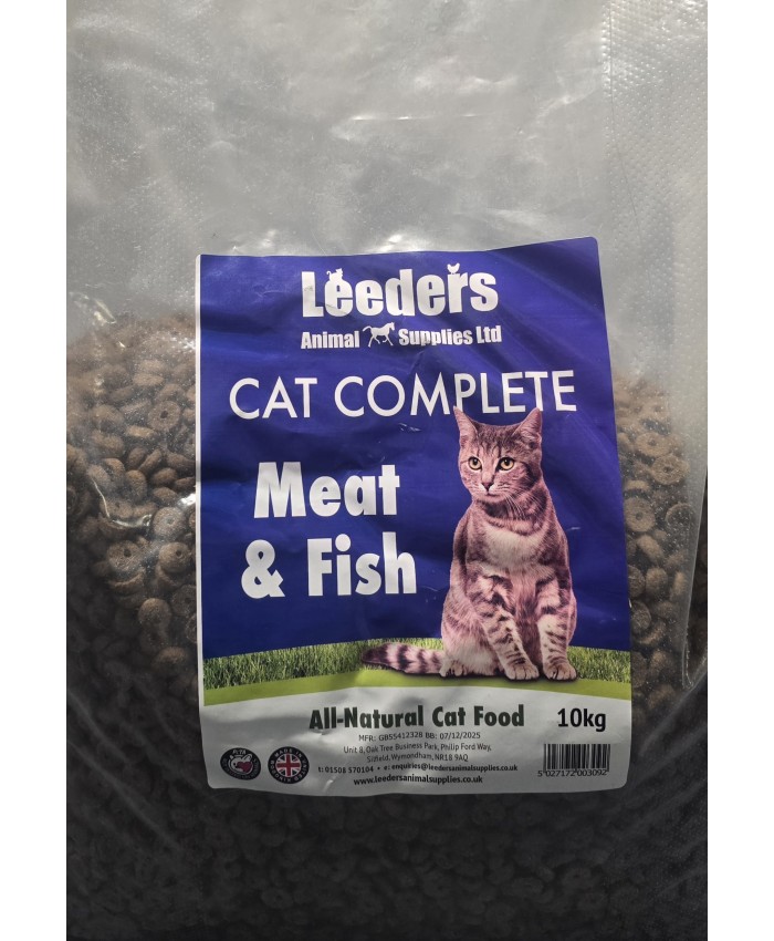Leeders Meat & Fish Cat Food 10kg